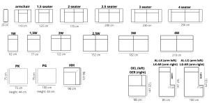Nr. 8 / Ecke / in Stoff oder Leder / ab 2043 €